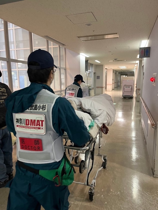 能登半島地震DMAT　珠洲市から金沢市内への転院搬送を担当