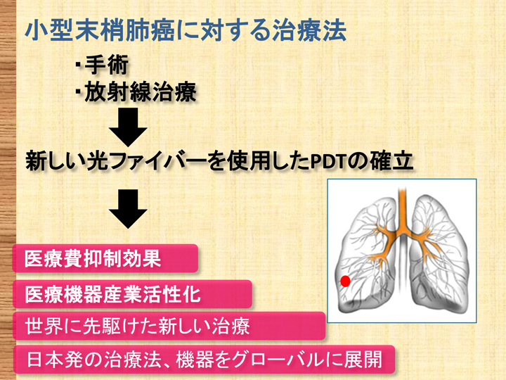 小型末梢肺癌に対する治療法