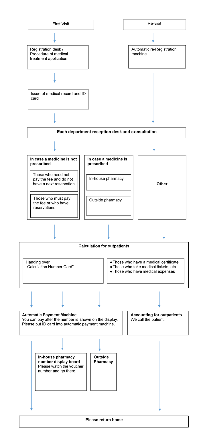 Flow of consultation and payment 
