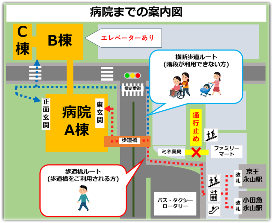 病院周辺案内図（丸みぼかし）