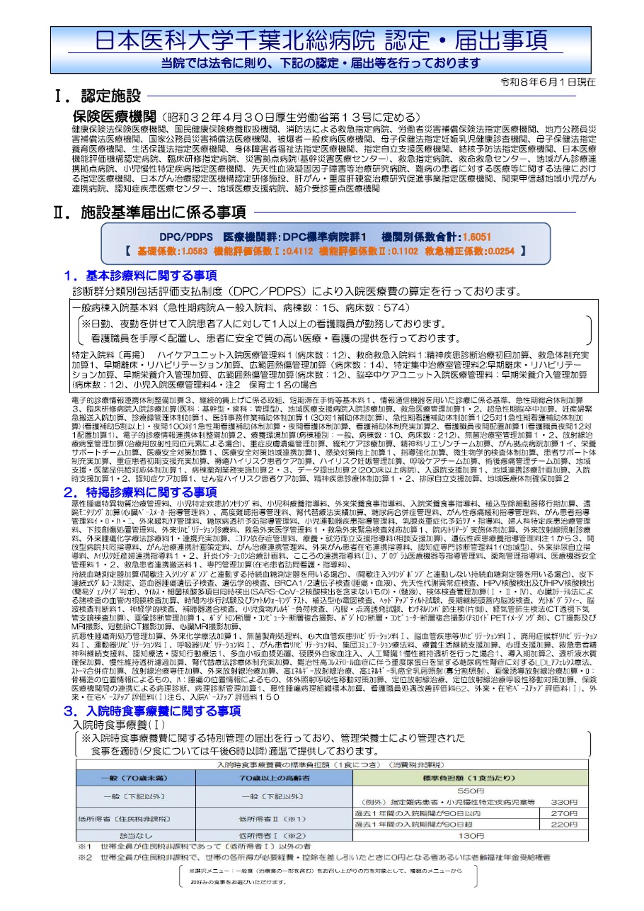 施設基準（1）